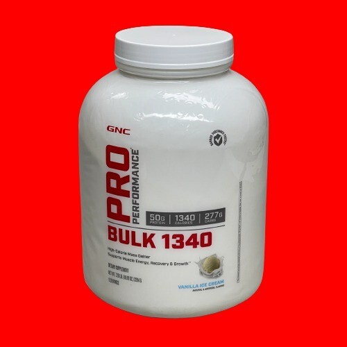 GNC PRO PERFORMANCE BULK 1340 MASS GAINER 7.5LBS VANILLA exp. 01/25