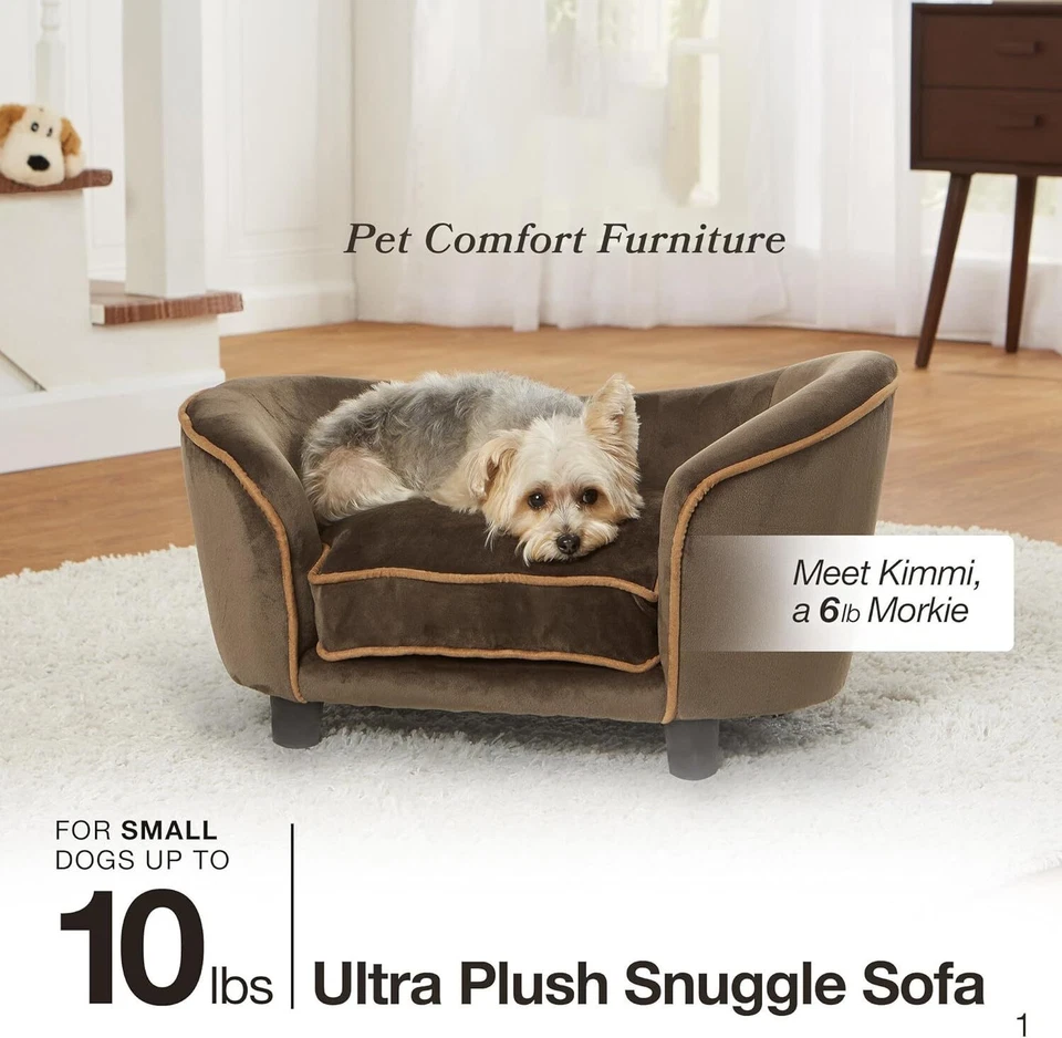 Enchanted Home Pet Ultra Plush Snuggle Pet Bed – Soft, Cozy Dark Grey Pet Bed fo - Image 2 of 4