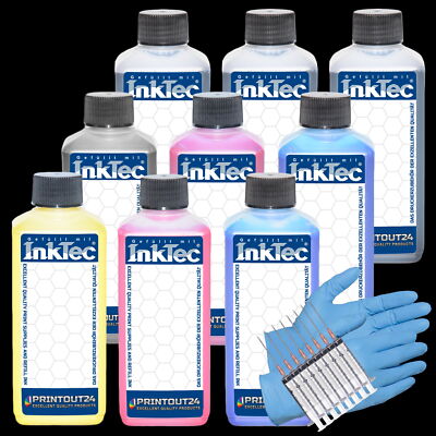 0.9L InkTec  Pigment Ink Refill For Epson Stylus Photo Pro 3880 3885 3890