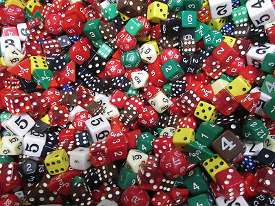 CRISLOID (1) POUND OF RANDOM DICE BAG GAME ASSORTED - GAMING DICE - AD&D DICE