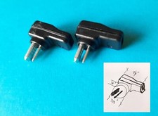 German Small Profile 2 Pin Din Speaker Plugs Connector Solder Type B&amp;O plus more  			