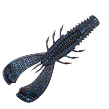 CrushCity Cleanup Craw 3 Black Blue Flake CCCLC35BKB