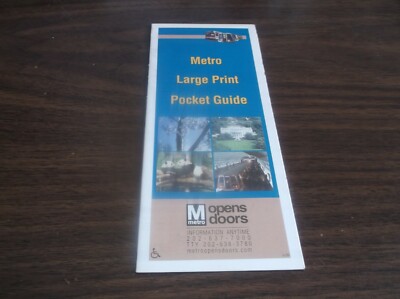 JUNE 2003 WASHINGTON METRO METRORAIL LARGE PRINT POCKET GUIDE | eBay