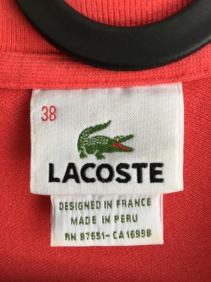 LACOSTE Polo Shirt Women Size 38 Top Short Sleeve Pink eBay