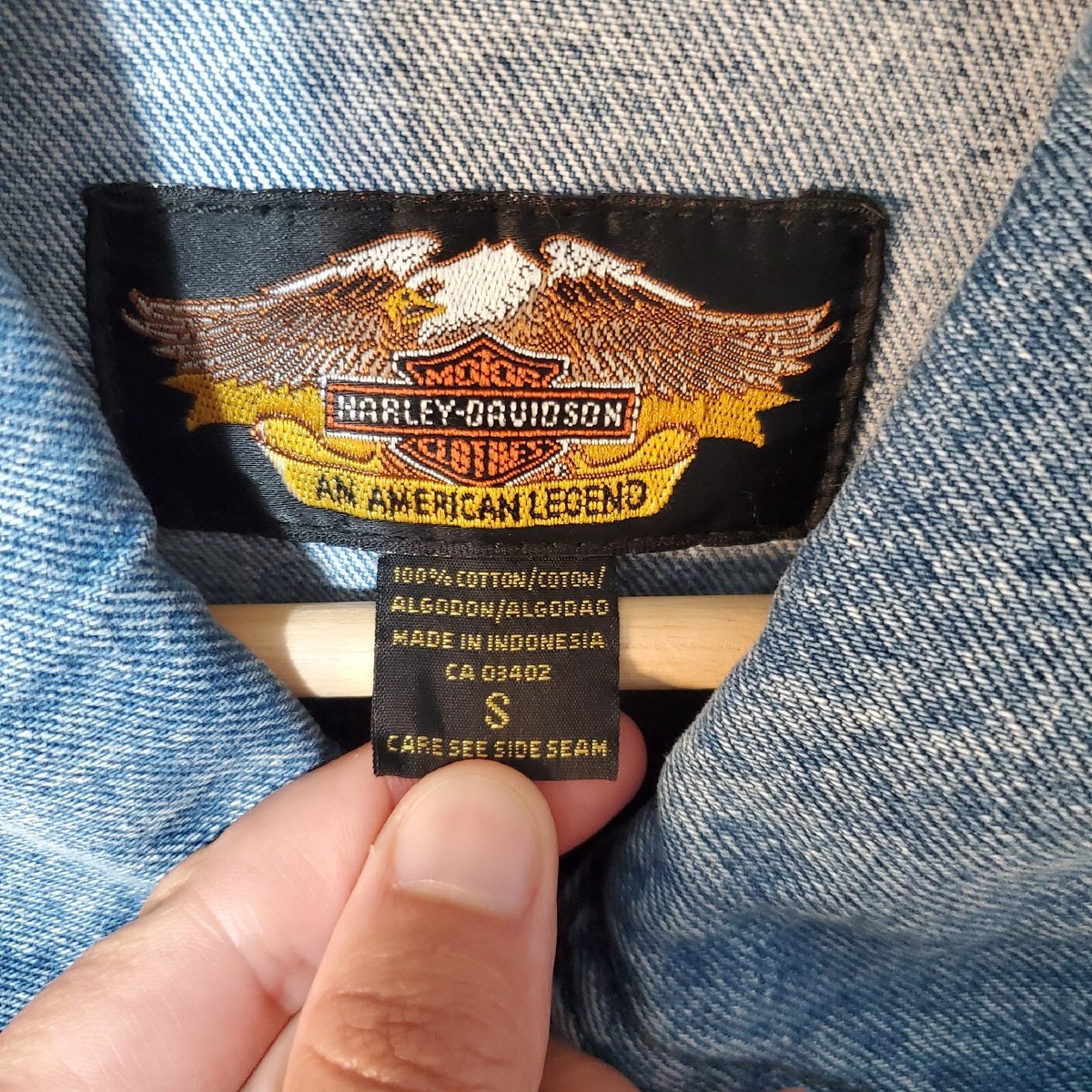 Harley Davidson Vintage 95th Anniversary Denim Trucker