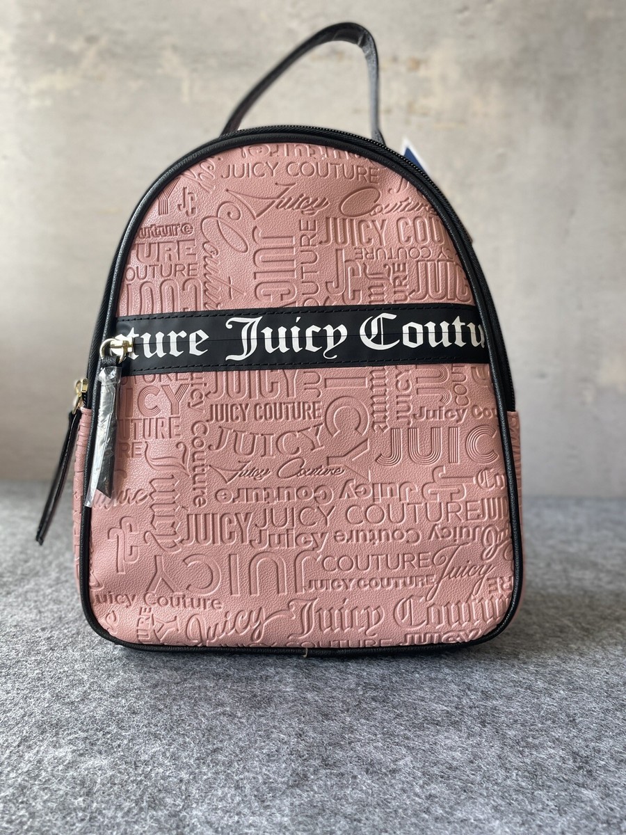 Juicy Couture Gothic Status Pink Small Backpack Bag Wordplay  display picture 3