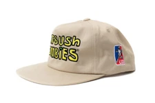 Flatbush Zombies 'Zom Bush Flat Bies' Tan Snapback Hat FBZ 5 Panel Merch NEW🔥