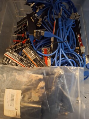 PCI-E 1x to 16x Powered USB3.0 GPU Riser Extender Adapter Card Board Cable