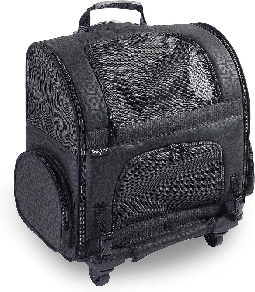 Gen7Pets Dog Carrier - Large Black Roller Bag Pet Carrier - Image 4 of 4