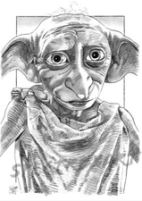 HARRY POTTER ORIGINAL ART "Dobby" by Spectroxart