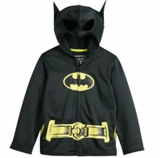 LICENSED Batman Costume Sweatshirt Size 2 Hoodie Fleece