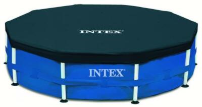 Intex Pool Abdeckplane rund für Frame-Pool Ø 305cm Überhang 25cm 28030