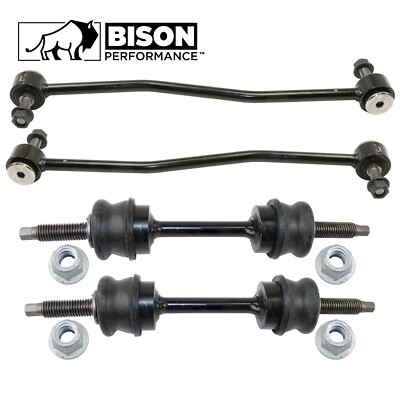 Bison Performance 4pc Front Rear Sway Bar Link Kit For F250 F350 Super Duty 4WD