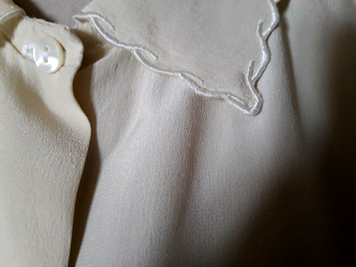 Chemisier Vintage Cacharel Taille 46 - En Lin, Couleur Rose Pâle - Occasion Très Bon état