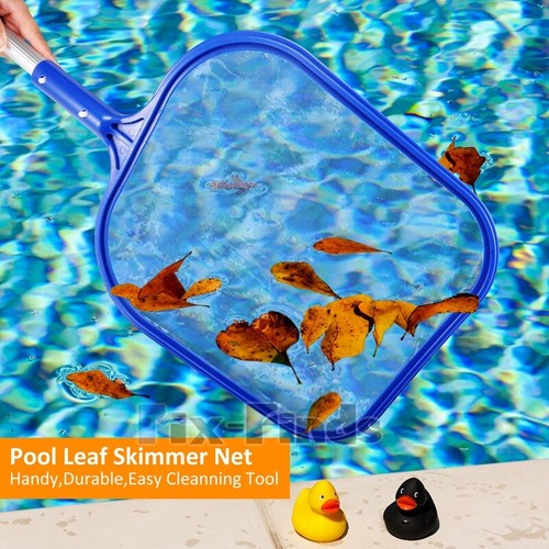 Heavy Duty Pool Skimmer Leaf Rake Net Scooper Cleaning Swimming Pool Cleaner Kit - Picture 25 of 31