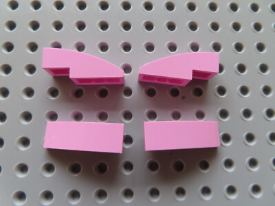 Lego 4 x Dachstein Bogenstein 50950  3x1  bright pink rosa