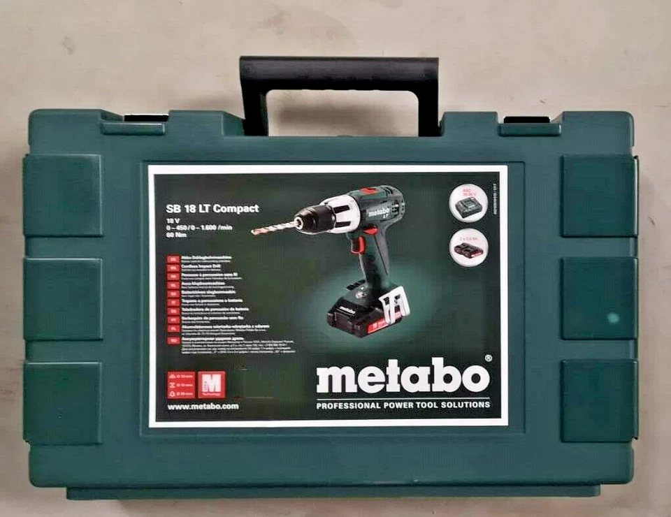 METABO Akku-Schlagbohrauber SB 18 LT Compact 2 x 2.0Ah Akkus Akkuschrauber - Bild 2 von 3