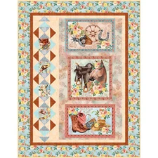 BENARTEX FABRICS#14795 99 "GONE COUNTRY" THE FAMILY ALBUM PATTERN  42'x 54" BTP