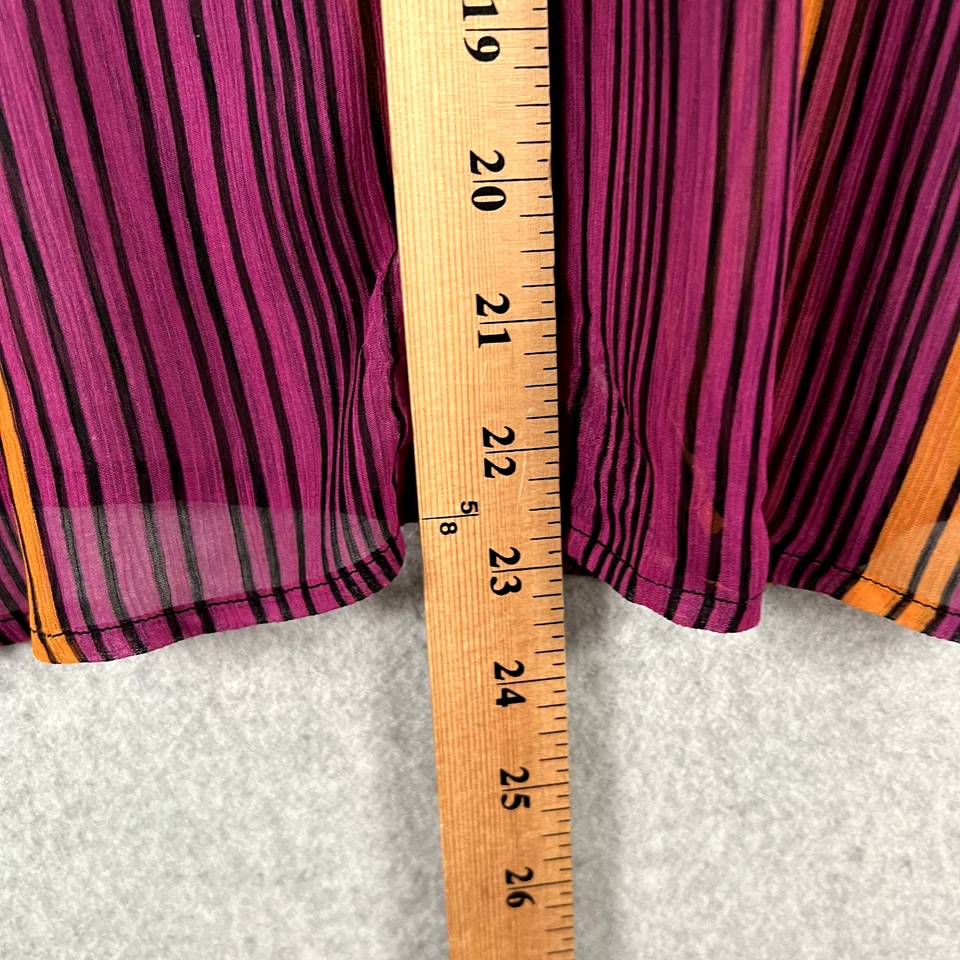 Top túnica transparente manga corta La Rok para mujer M multicolor nuevo con etiquetas Foto 4 de 4