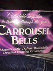 Carrousel Bell Ornaments Crystal Bells Hand Painted Horses Vintage Ornament Set — photo 9