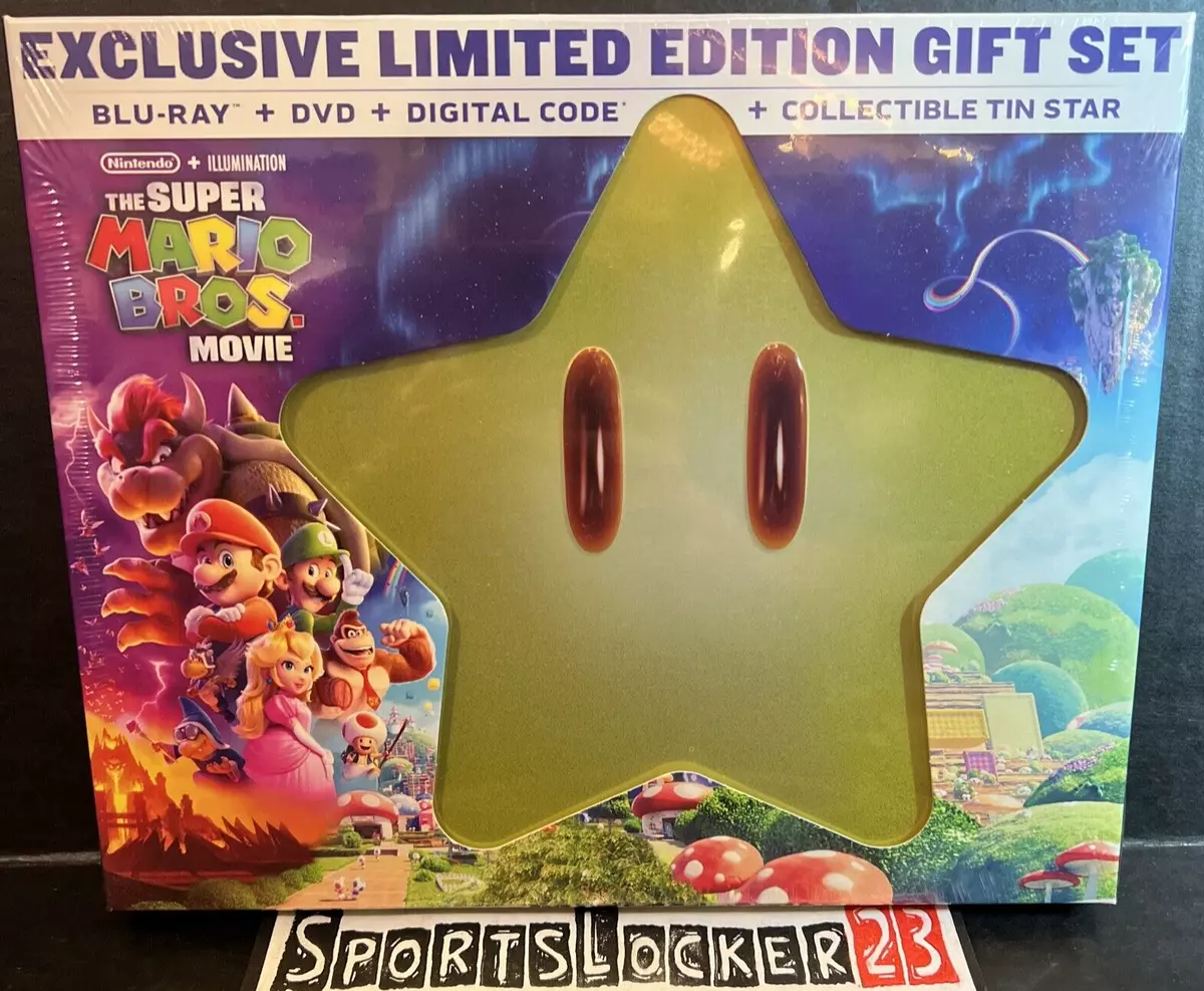 Super Mario Bros Movie Walmart Exclusive BluRay Limited Giftset Star Tin -  NEW⚡️