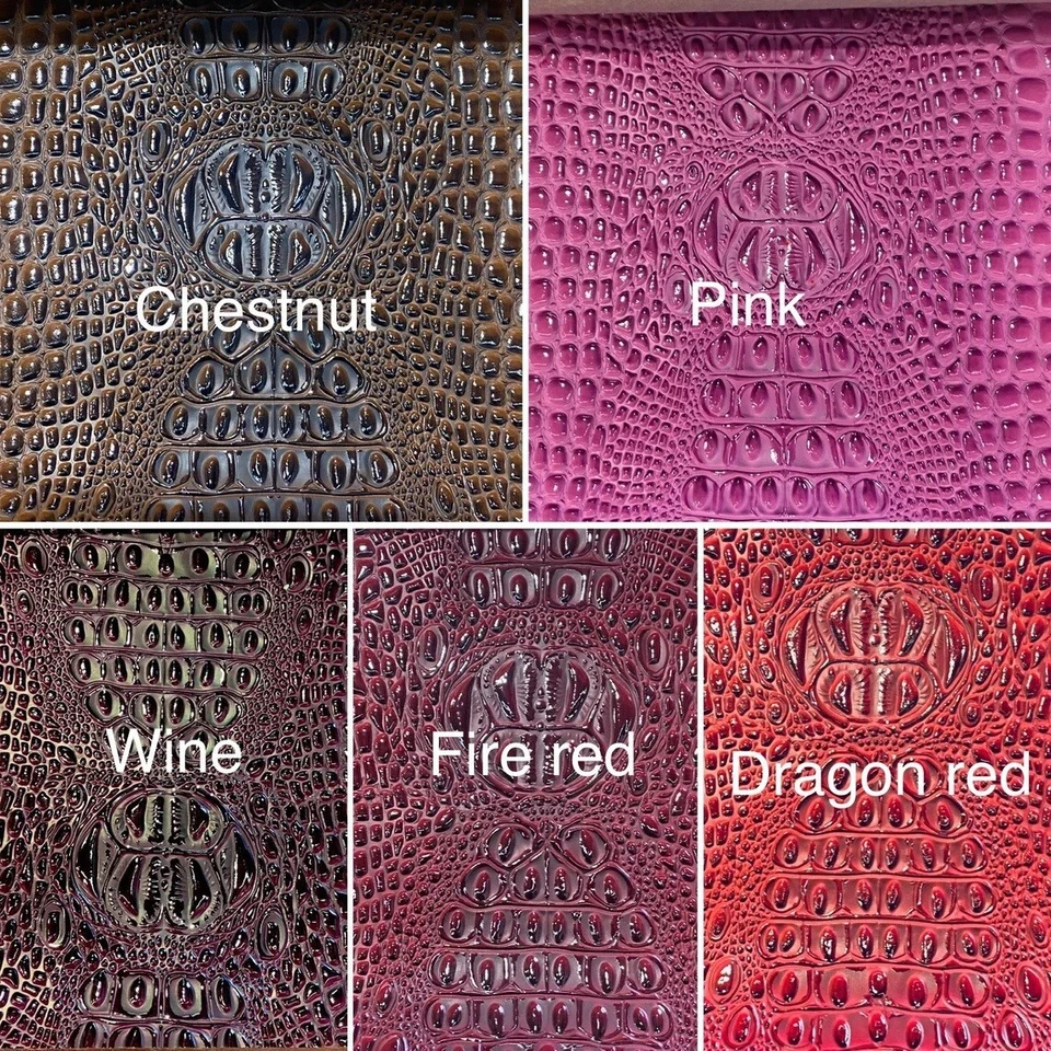 Swamp 3D 鳄鱼纹压花皮革人造乙烯基假内饰服装包  — 第 2/3 张图片