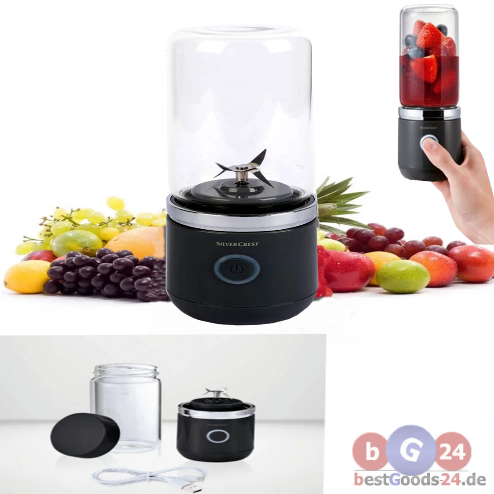 Silvercrest Akku Smoothie Maker To Go Mixer Blender Becher-Deckel  
