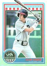 2025 Panini Stars and Stripes Holofoil #34 Jacob Seamon USA Baseball