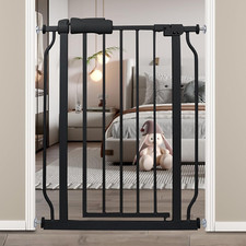 Auto Close Narrow Baby Gate for Stairs  Doorways - 24-29 Inch Wide