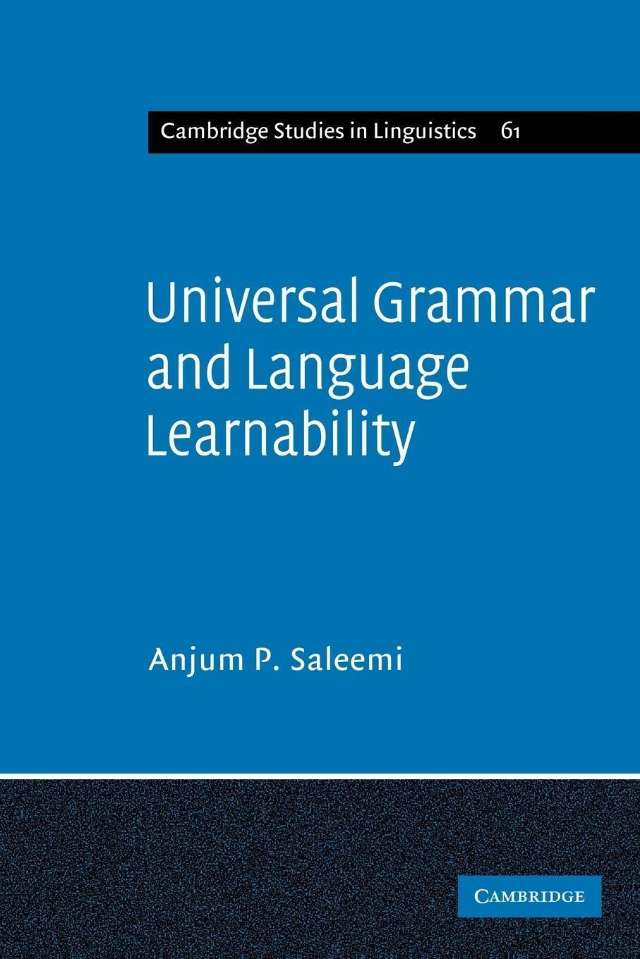 Thumbnail - Universal Grammar And Language Learnability Anjum P. Saleemi (u. A.)