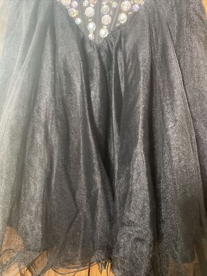 Narianna black bling homecoming prom wedding dress sz M | eBay
