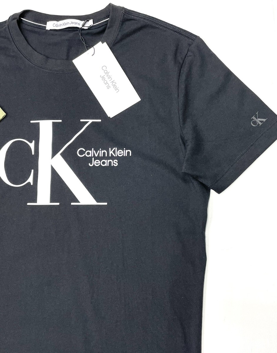 Calvin Klein Men's Regular Fit Short Sleeve T Shirt Monogram Logo