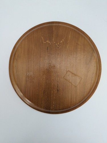 Set of 7 Round Wood Plates Platters 12" - Picture 7 of 16