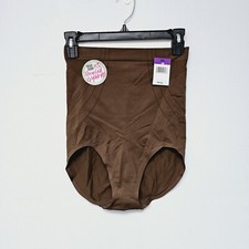MAIDENFORM Feel Good Fashion Firm Control High Waist Shaping Brief 2XL Brown
