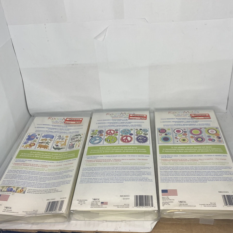Lote de 3 papeles pintados RoomMates niños pelar y pegar uno que falta Foto 2 de 3