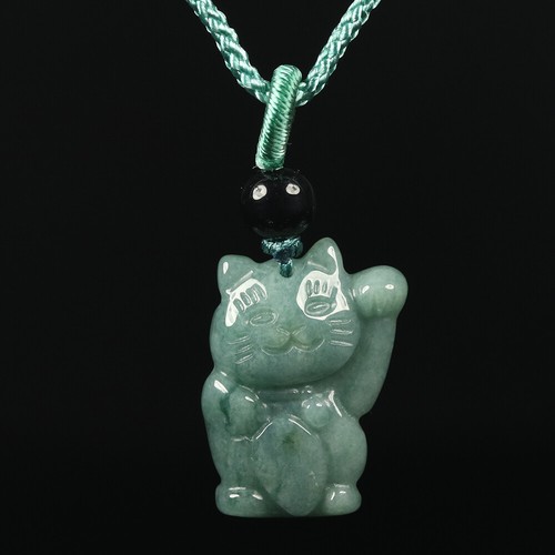 Certified Grade A Oil Green Natural Jade Jadeite Pendant Lucky Money