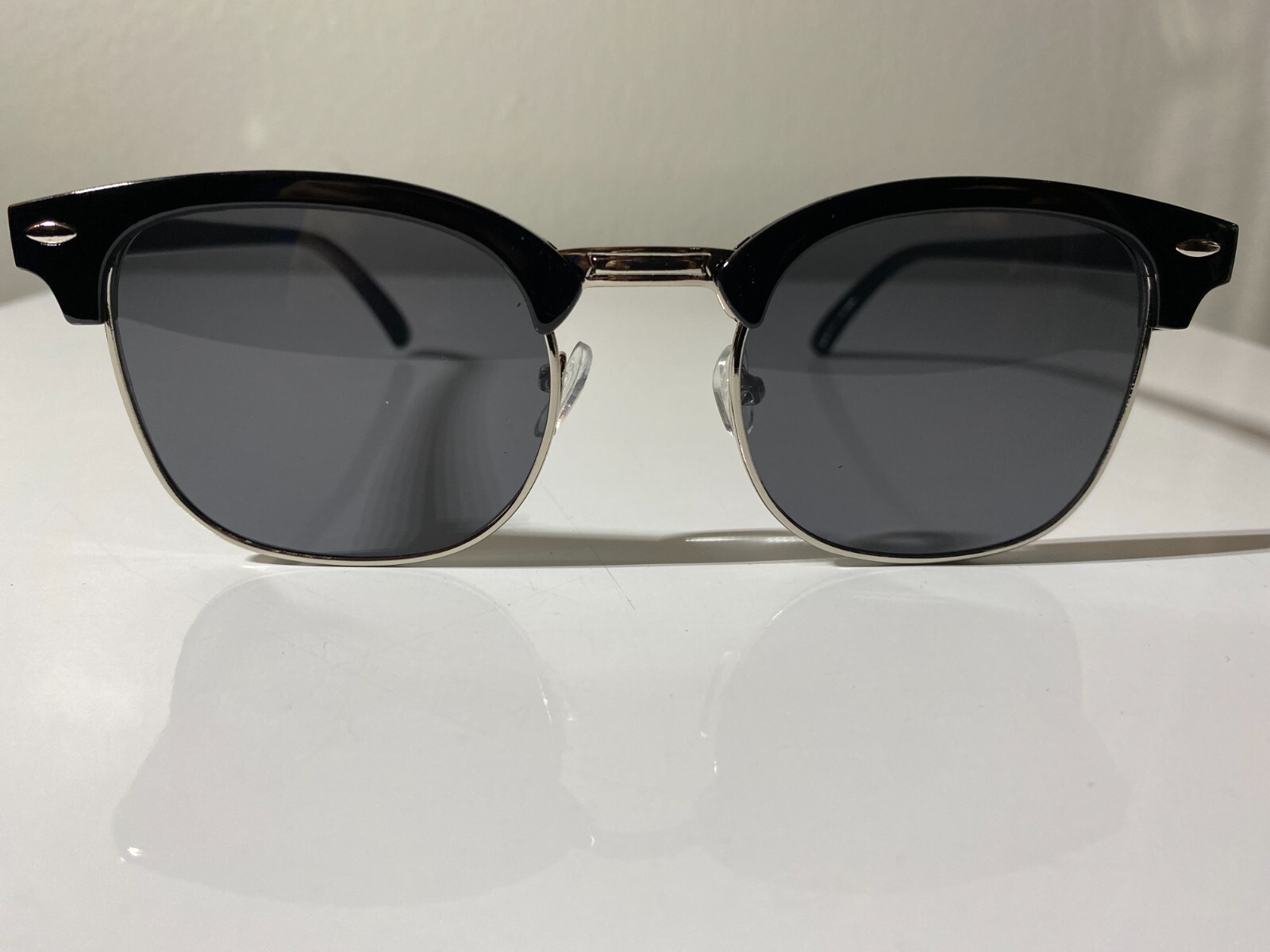 Blues Brothers-inspired men's sunglasses featuring a sleek black and silver frame with durable black lenses for ultimate style and protection