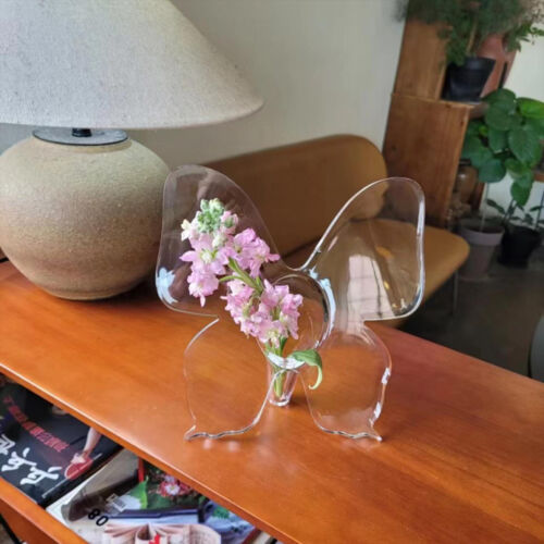 Acrylic Butterfly Vase Modern Decorative Vase For Office Dining Room Desktop - Picture 11 of 12