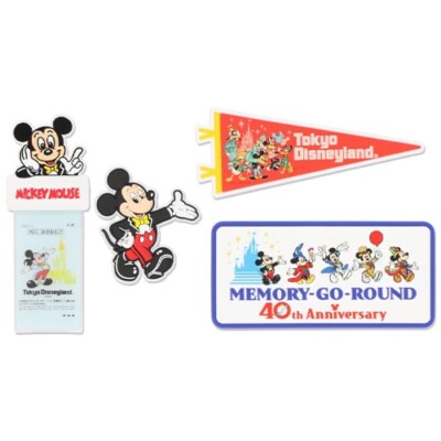 Limited Tokyo Disney Resort Decoration Magnet Set 40th Memory go round TDL TDS