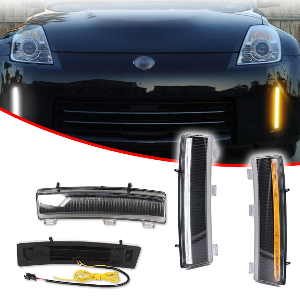 Luces de señal de giro LED LCI 2006-2009 luces de señalización laterales con DRL Foto 3 de 4