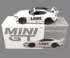 Diecast 1/64 LB WORKS GR Supra RHD White Highly Detailed Mini GT