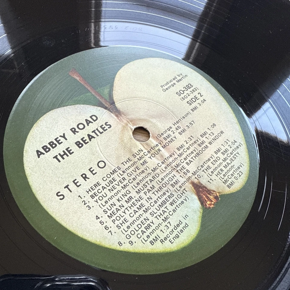 Beatles Abbey Road 1970s US Pressing 🍏 In Shrink! Complete W/Sleeve Excellent - Image 3 of 4
