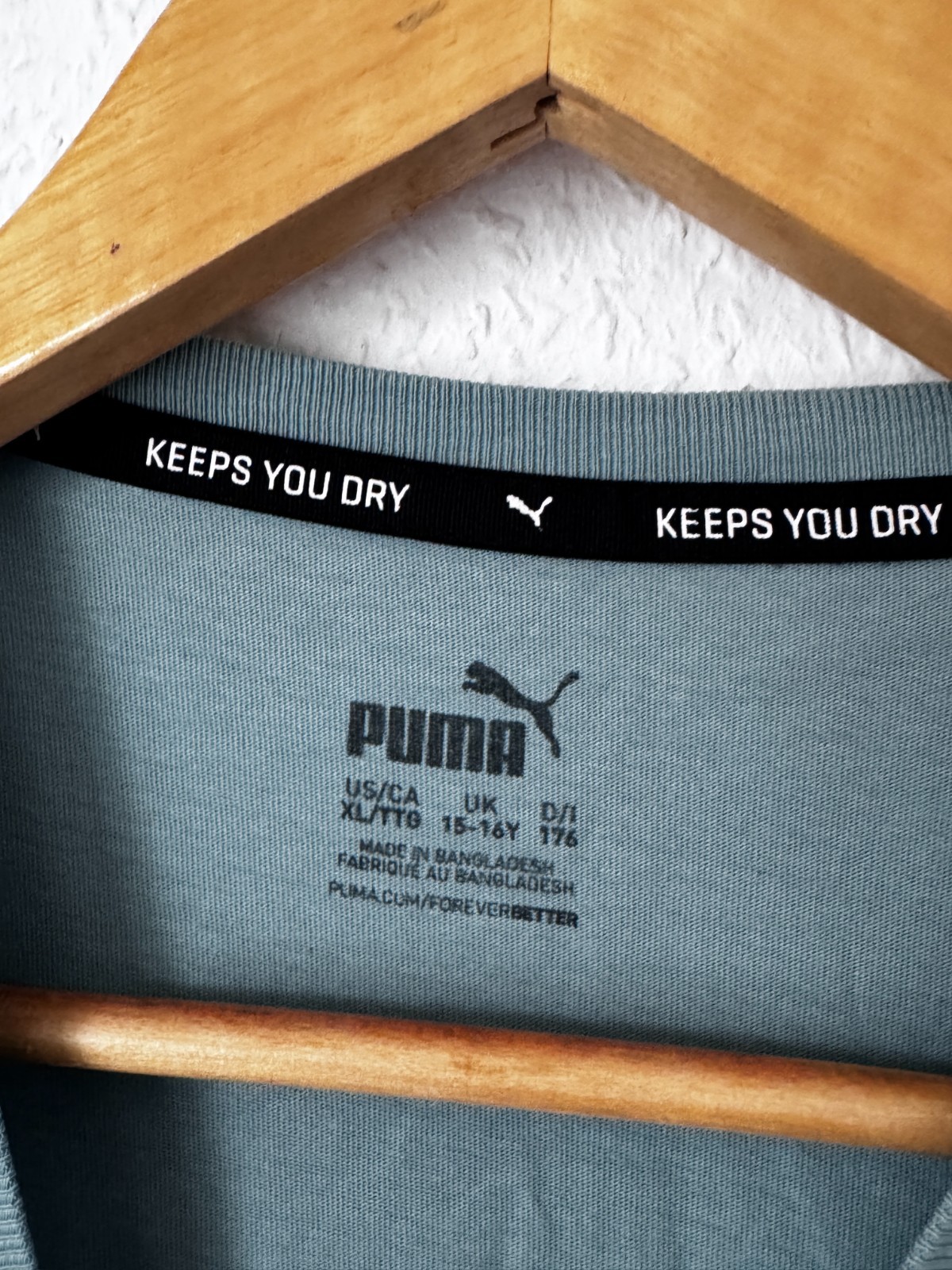 Puma "Keeps You Dry" Graphic T-Shirt - Sage Green/Blue image 6