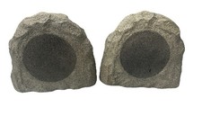 Granite Rock look Outdoor Speakers Weatherproof 2-Piece New