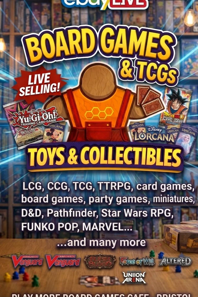 BOARD GAMES, CARD GAMES + TCG: MAGIC, YUGIOH, DRAGONBALL, LORCANA