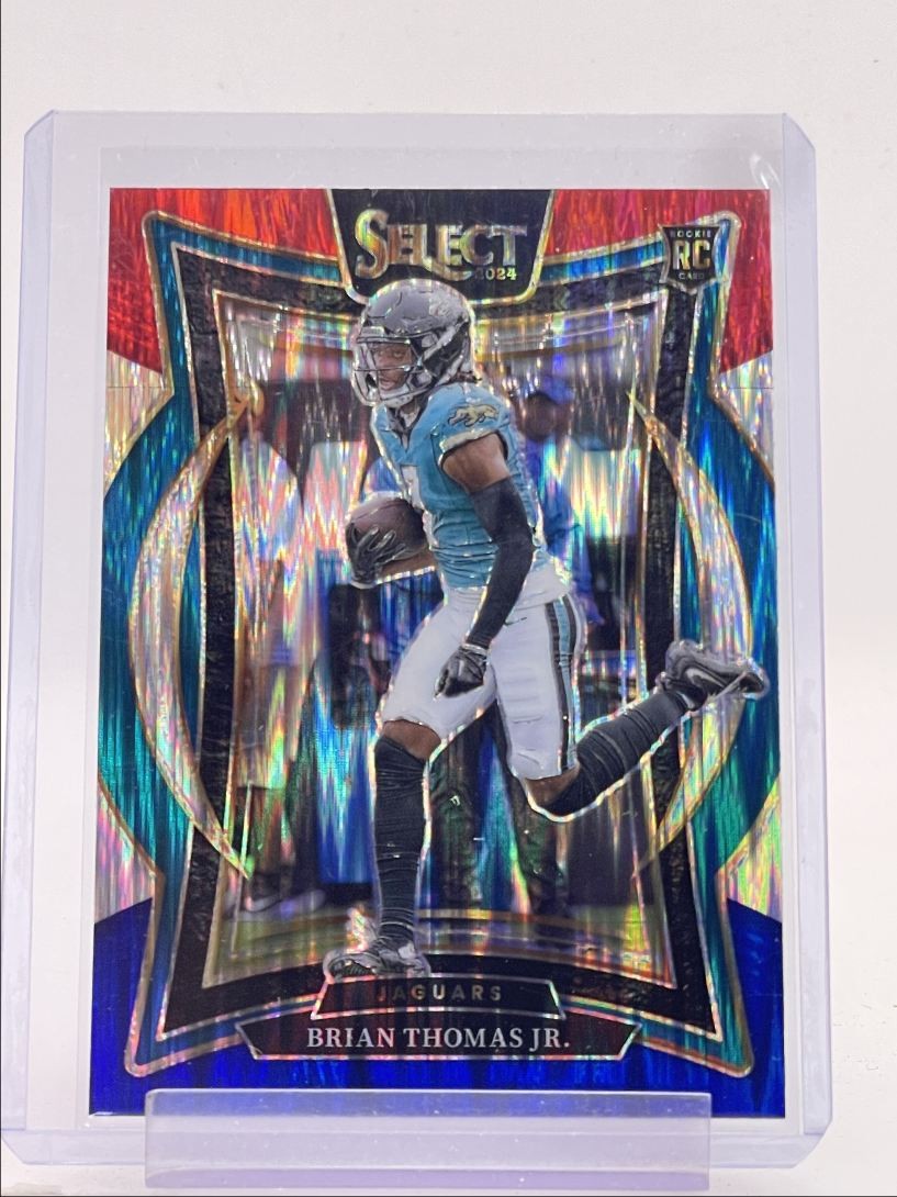 BRIAN THOMAS JR. 2024 SELECT CONCOURSE ROOKIE RED BLUE SHOCK RC Q5576