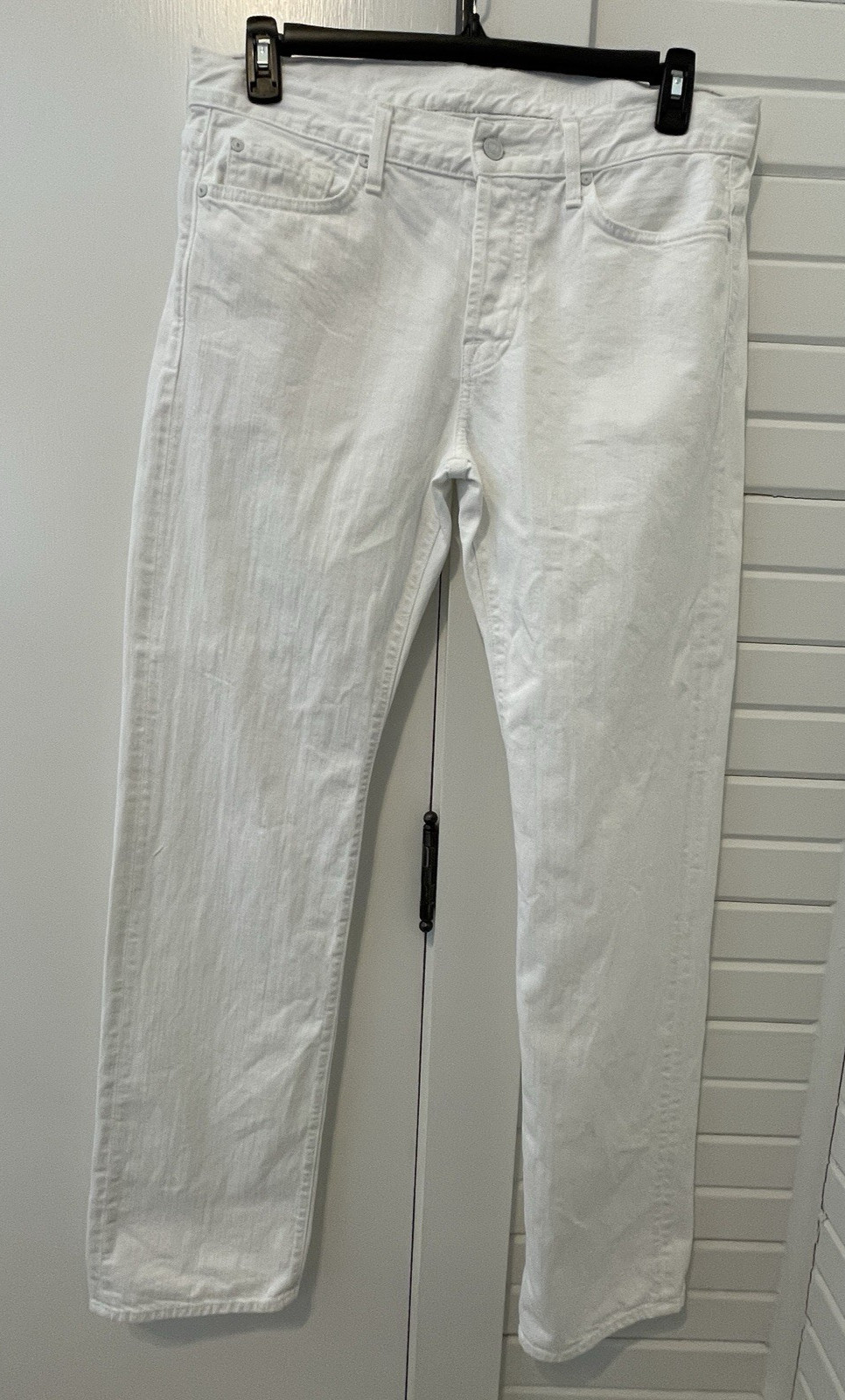 's White Denim Jeans Straight Leg Read