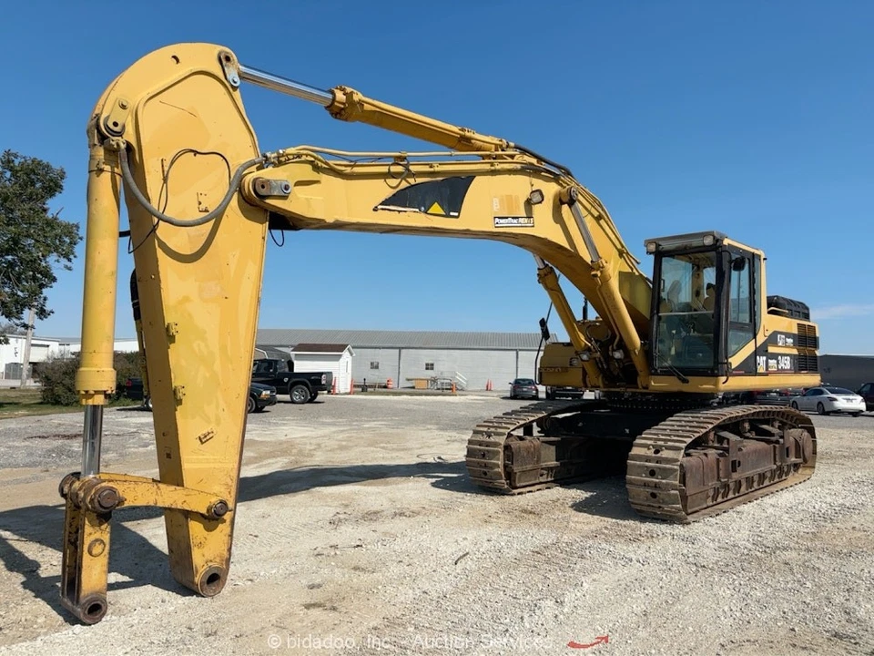 Excavadora hidráulica Caterpillar 345BL cabina aire acondicionado excavadora de largo alcance auxiliar bidadoo