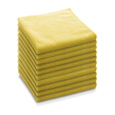 Image of E-Cloth General Purpose Microfibre Cleaning Cloths Yellow Reusable 10 Pack