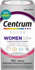 Centrum Silver Women 50+ Multivitamin 100 Tablets, Memory and Cognition